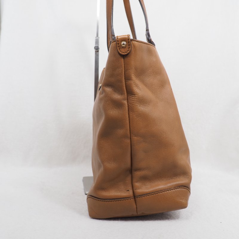 Gucci Brown Leather Craft Tote 焦糖啡色拼原色蟒蛇皮托特包-4