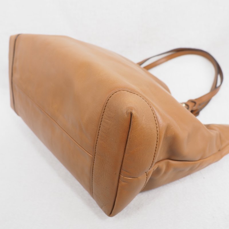 Gucci Brown Leather Craft Tote 焦糖啡色拼原色蟒蛇皮托特包-6