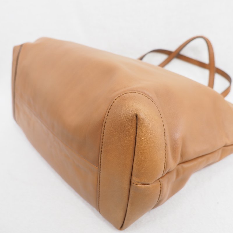 Gucci Brown Leather Craft Tote 焦糖啡色拼原色蟒蛇皮托特包-9