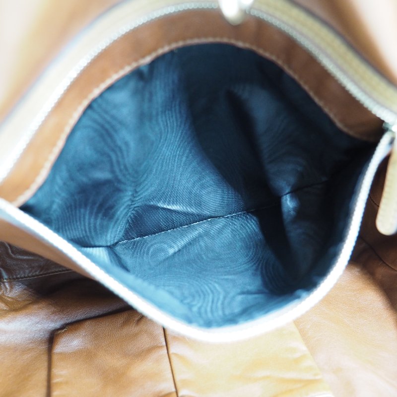 Gucci Brown Leather Craft Tote 焦糖啡色拼原色蟒蛇皮托特包-13