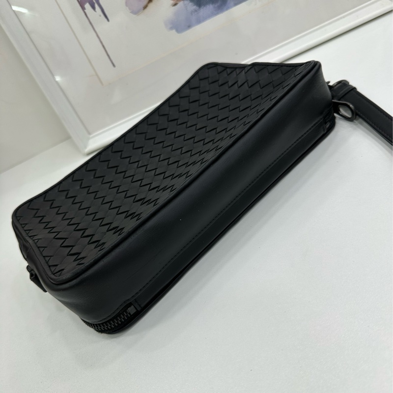 BV Bottega Veneta葆蝶家 黑灰色編長手包 尺寸25*5-4