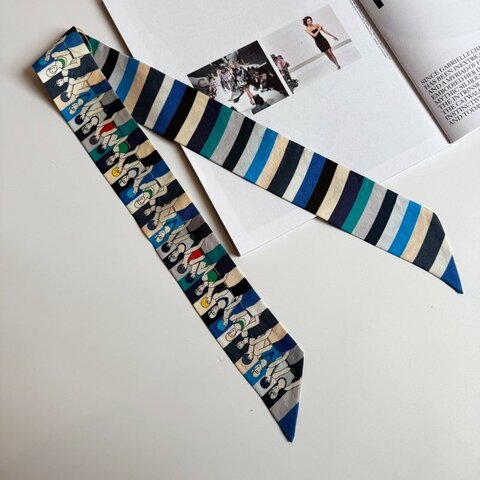 💥Hermes 泳裝派對絲巾twilly 共2條