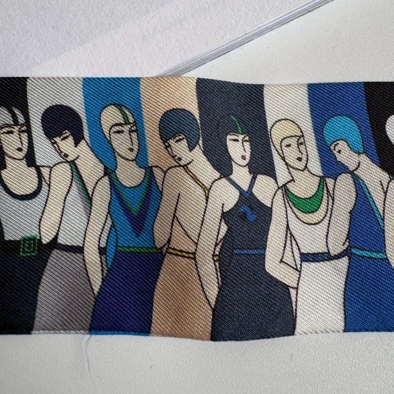 💥Hermes 泳裝派對絲巾twilly 共2條-2