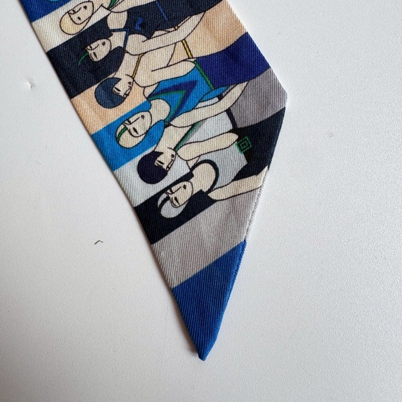 💥Hermes 泳裝派對絲巾twilly 共2條-3