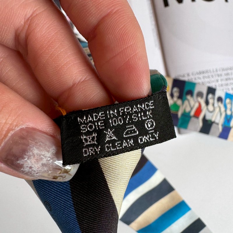 💥Hermes 泳裝派對絲巾twilly 共2條-6