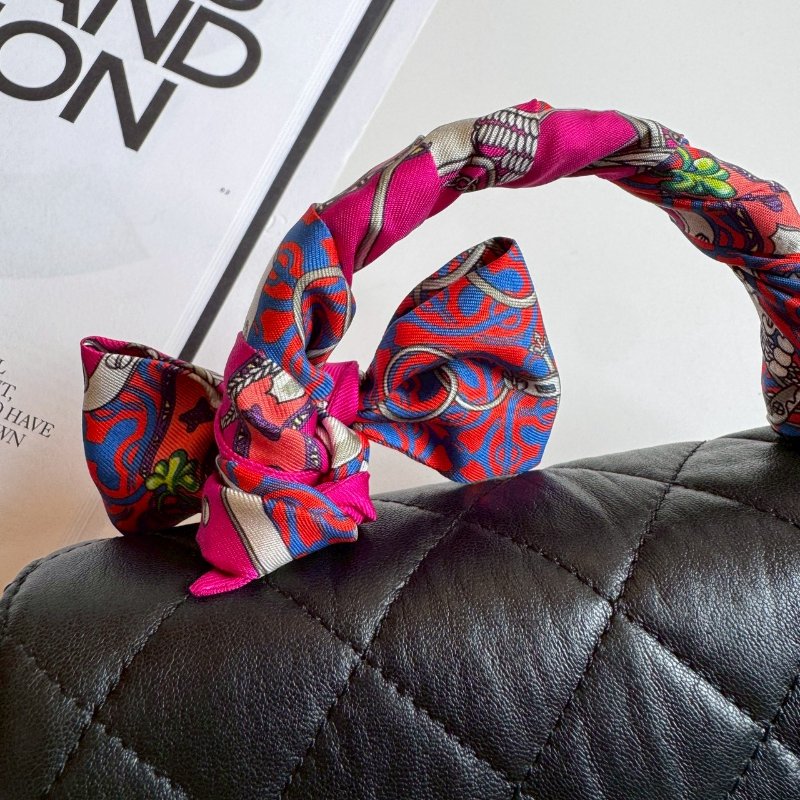 💖化身KITTY貓 Hermes 桃紅拼色TWILLY-3