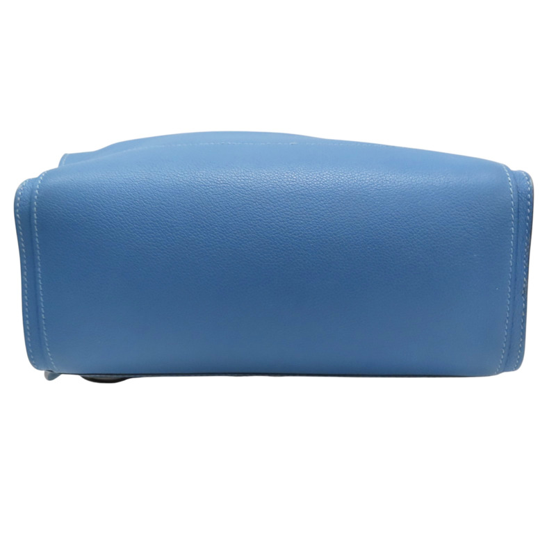 藍/白色 Evercolor牛皮 Cityback 27 後背包 C刻【HERMES 愛馬仕】-3