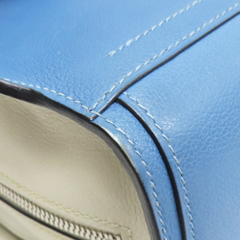 藍/白色 Evercolor牛皮 Cityback 27 後背包 C刻【HERMES 愛馬仕】-10