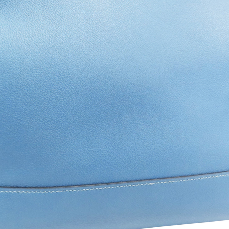 藍/白色 Evercolor牛皮 Cityback 27 後背包 C刻【HERMES 愛馬仕】-12