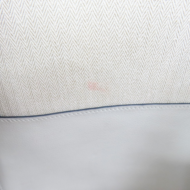 藍/白色 Evercolor牛皮 Cityback 27 後背包 C刻【HERMES 愛馬仕】-13