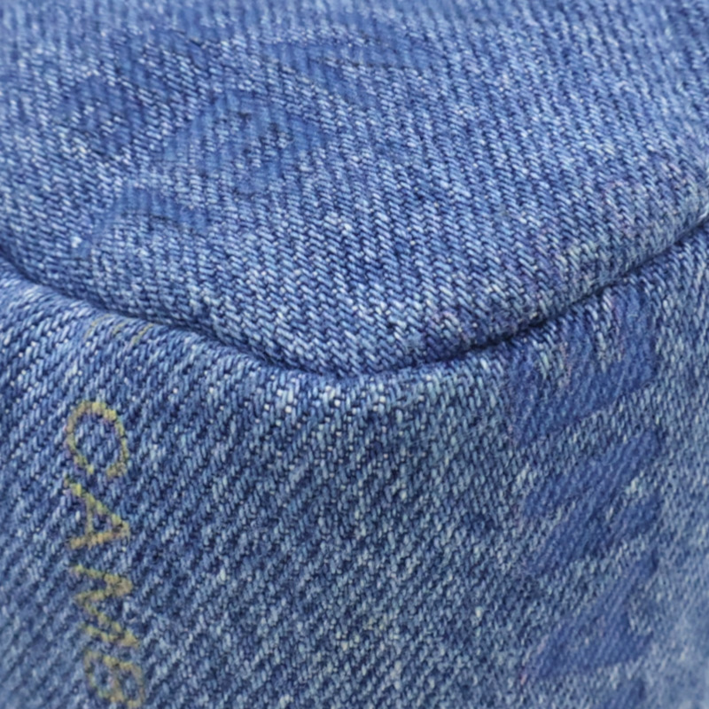 藍色 塗鴉 丹寧 斜背口蓋 Denim Mood 肩背包【CHANEL 香奈兒】 AS3134-13