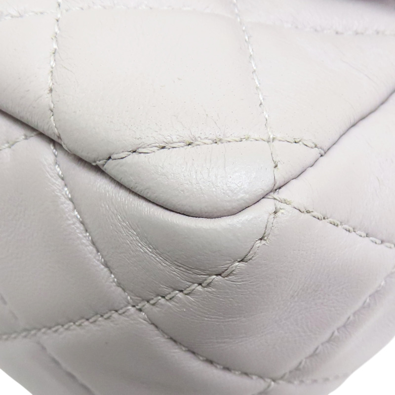 灰色 菱格紋 羊皮 Pearl Crush 金球 肩背包【CHANEL 香奈兒】 AS1787-10