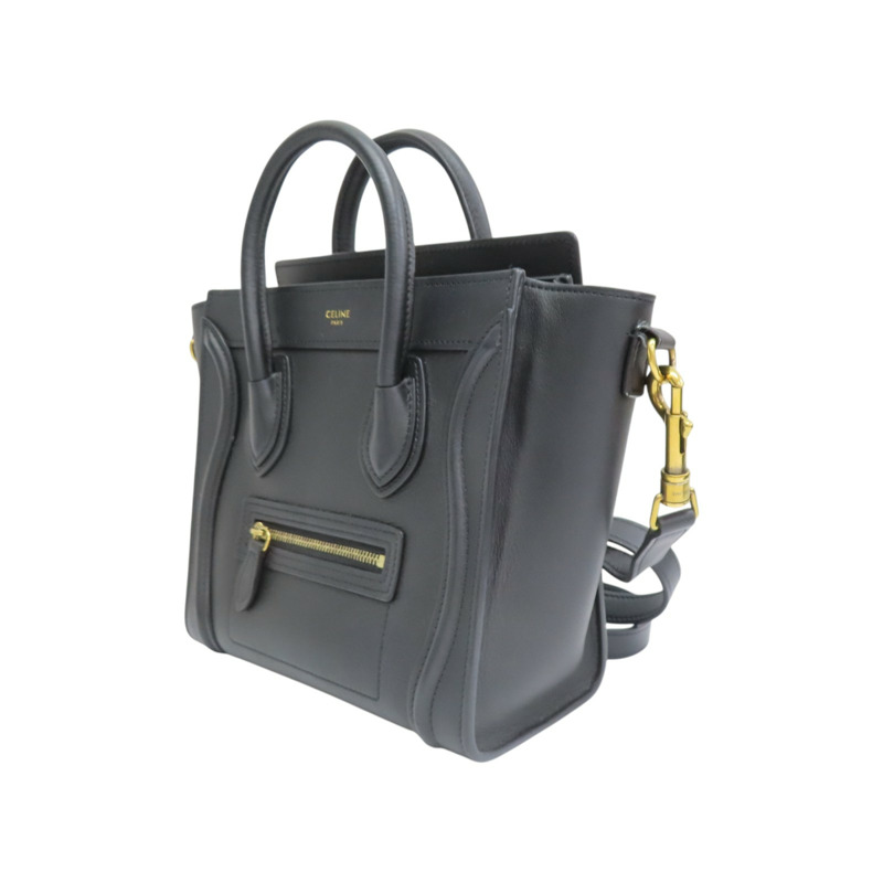 黑色牛皮 Nano Luggage 兩用包【CELINE 賽琳】 189243HSC-2