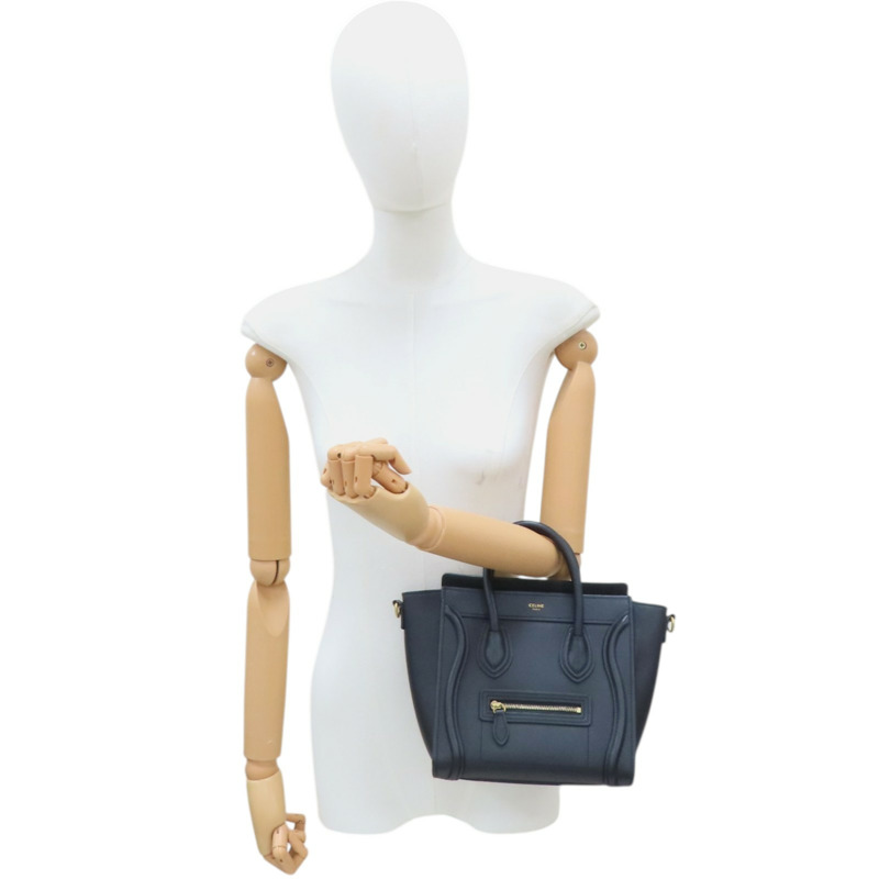 黑色牛皮 Nano Luggage 兩用包【CELINE 賽琳】 189243HSC-10