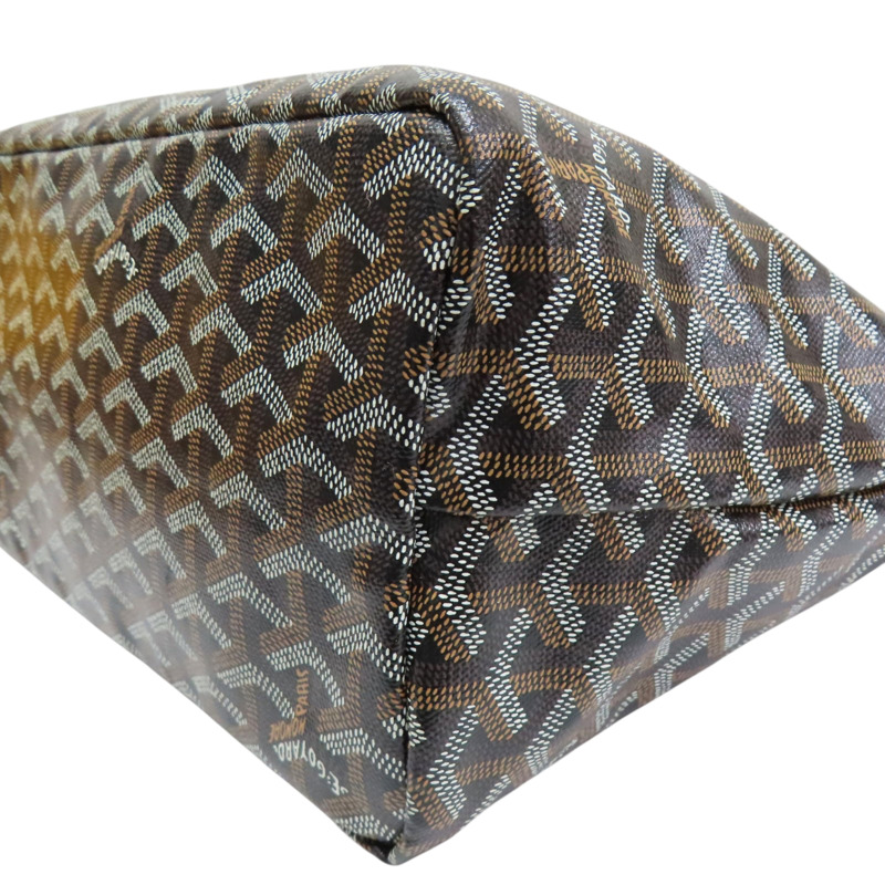 棕色 帆布 Saint Louis PM 托特包 肩背包【GOYARD 高雅德】-9
