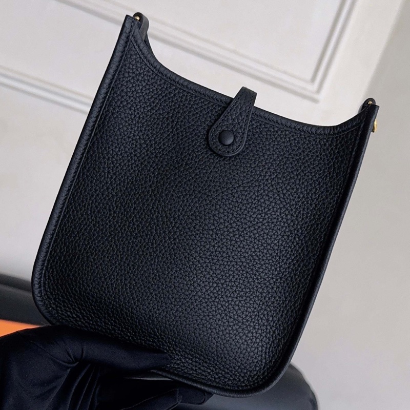 【全新品】Hermes evelyne mini愛馬仕伊芙琳黑金 斜挎包 U刻 tc皮 大全套-3