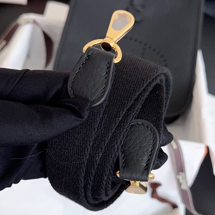 【全新品】Hermes evelyne mini愛馬仕伊芙琳黑金 斜挎包 U刻 tc皮 大全套-9