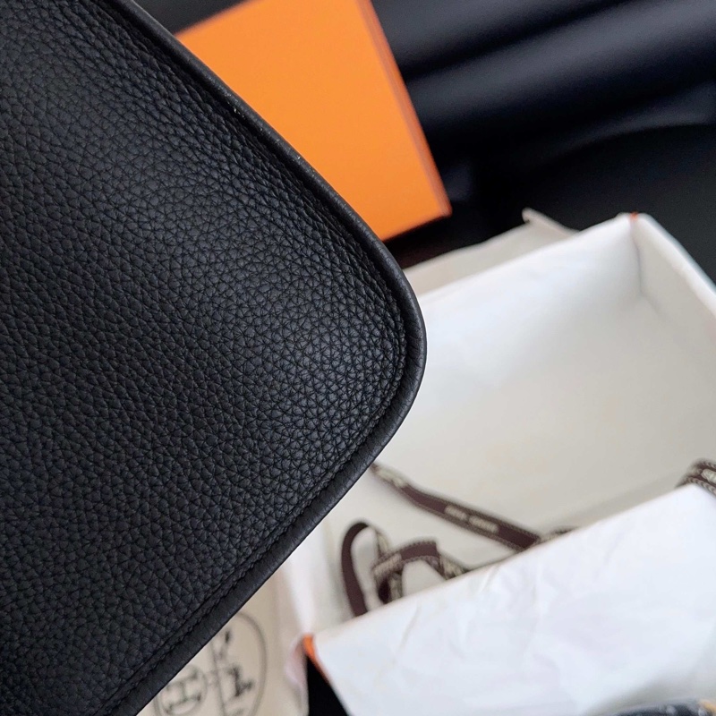 【全新品】Hermes evelyne mini愛馬仕伊芙琳黑金 斜挎包 U刻 tc皮 大全套-10