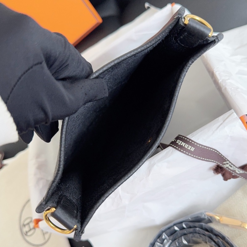 【全新品】Hermes evelyne mini愛馬仕伊芙琳黑金 斜挎包 U刻 tc皮 大全套-14