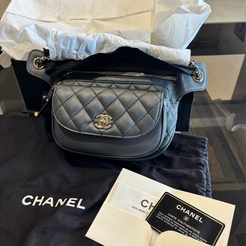 Chanel 黑色 肩背包 手提包 腰包