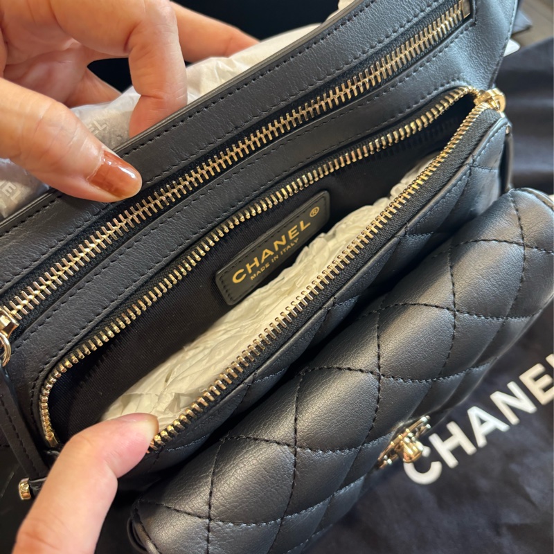 Chanel 黑色 肩背包 手提包 腰包-2