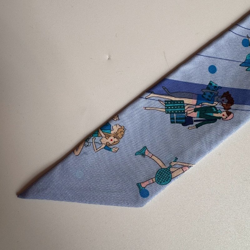 💖全新商品 Hermes 單條賣 夢幻藍紫色貴婦逛街TWILLY-5