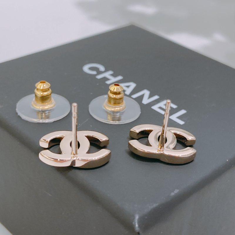 TW4809	Chanel 香奈兒迷你CC字耳環 Mini CC Logo Earrings Crystal x GHW-3