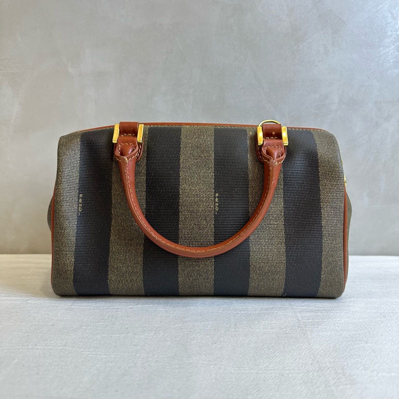 【赫蒂國際精品】Fendi 芬迪 經典 Pequin 系列迷你波士頓包 vintage-4