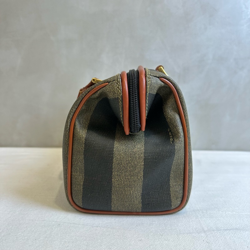 【赫蒂國際精品】Fendi 芬迪 經典 Pequin 系列迷你波士頓包 vintage-6