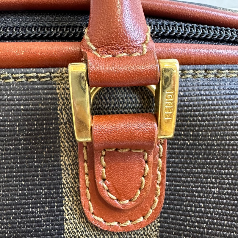 【赫蒂國際精品】Fendi 芬迪 經典 Pequin 系列迷你波士頓包 vintage-14