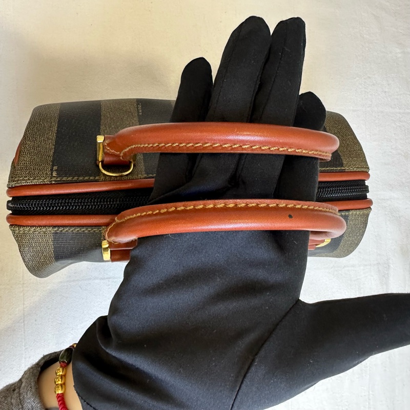 【赫蒂國際精品】Fendi 芬迪 經典 Pequin 系列迷你波士頓包 vintage-17