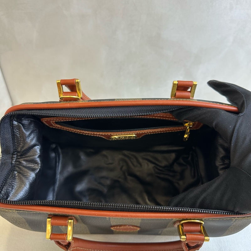 【赫蒂國際精品】Fendi 芬迪 經典 Pequin 系列迷你波士頓包 vintage-19