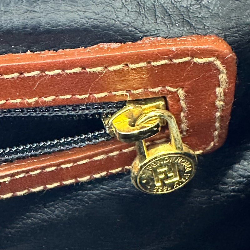 【赫蒂國際精品】Fendi 芬迪 經典 Pequin 系列迷你波士頓包 vintage-21