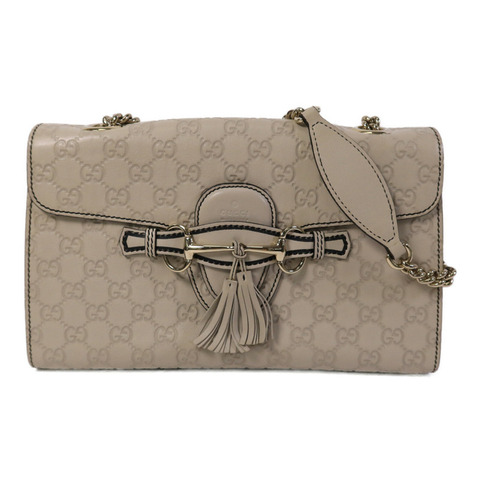 GUCCI 牛皮皮革Emily鏈帶肩背袋