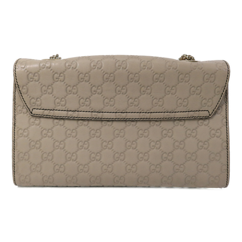 GUCCI 牛皮皮革Emily鏈帶肩背袋-1