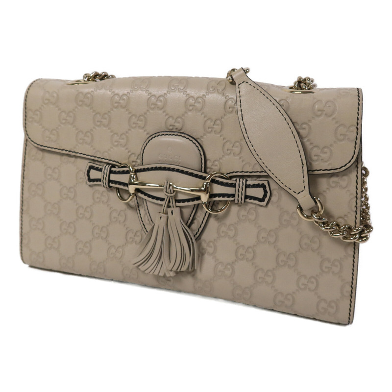 GUCCI 牛皮皮革Emily鏈帶肩背袋-2