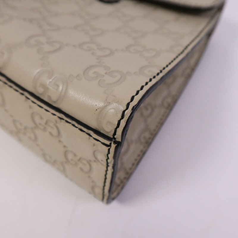 GUCCI 牛皮皮革Emily鏈帶肩背袋-9