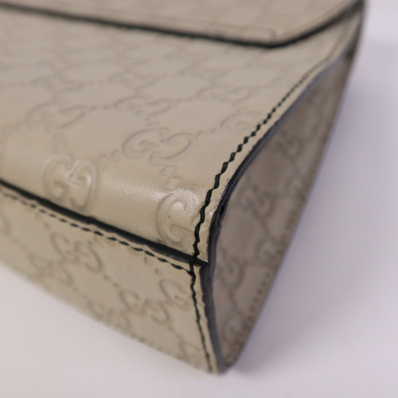 GUCCI 牛皮皮革Emily鏈帶肩背袋-11