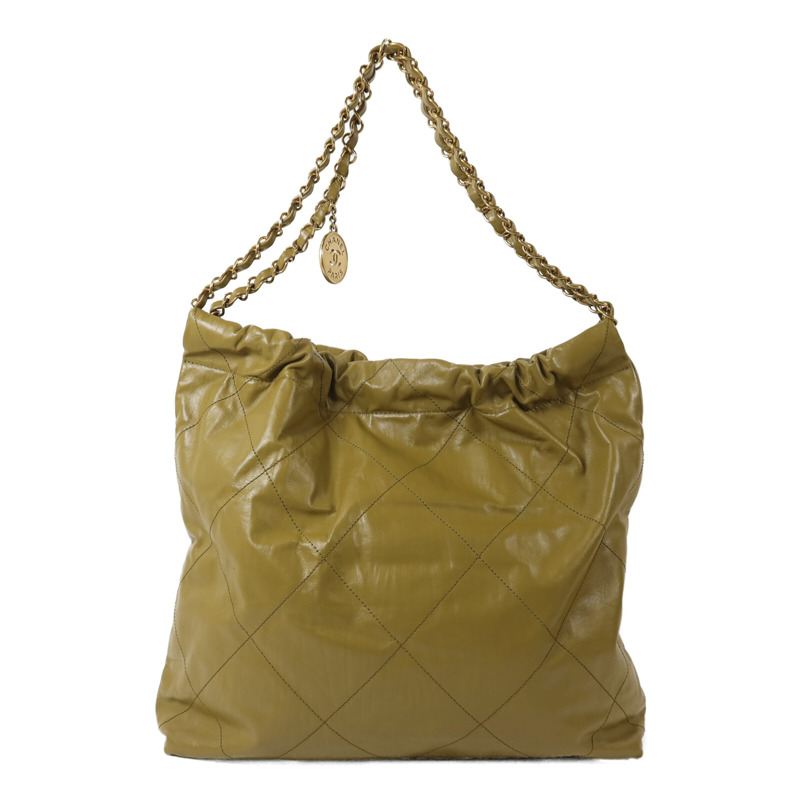 CHANEL 牛皮皮革Chanel 22 Small鏈帶肩背袋-1