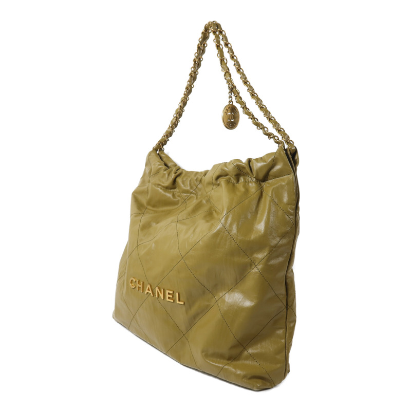 CHANEL 牛皮皮革Chanel 22 Small鏈帶肩背袋-2