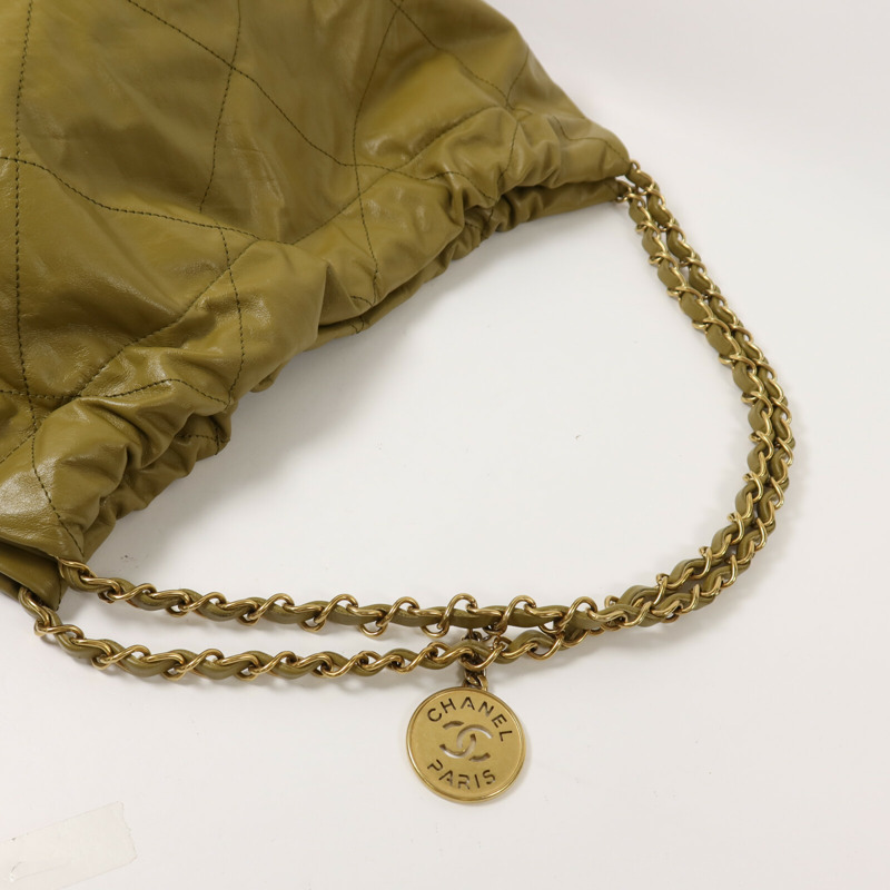 CHANEL 牛皮皮革Chanel 22 Small鏈帶肩背袋-7