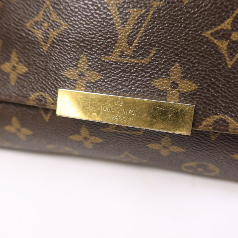 LOUIS VUITTON Monogram Favorite MM金扣手挽肩背兩用袋-6