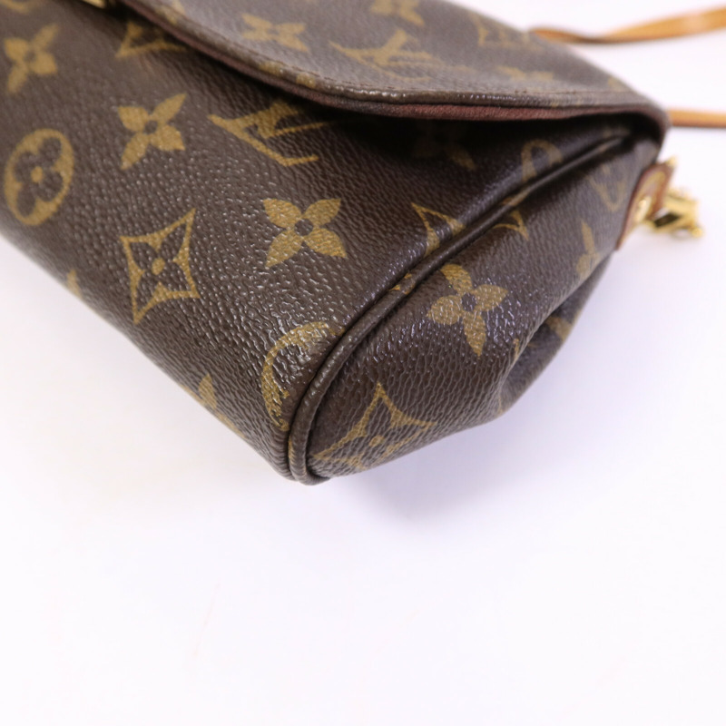 LOUIS VUITTON Monogram Favorite MM金扣手挽肩背兩用袋-9