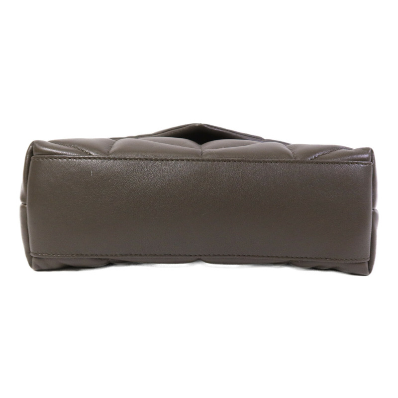 SAINT LAURENT 羊皮皮革Puffer Toy鏈帶肩背袋-3