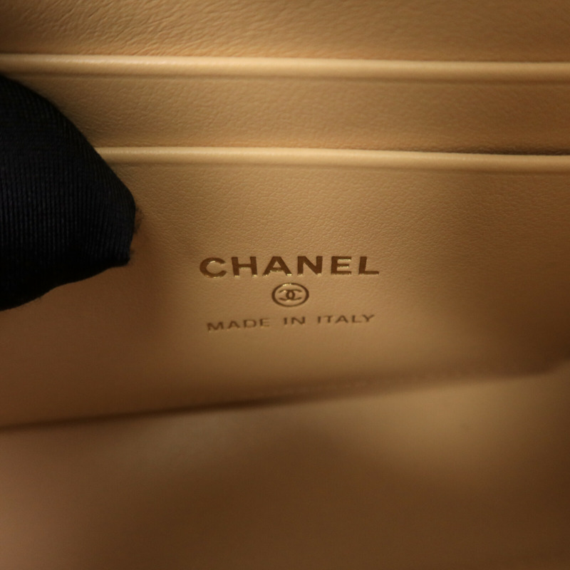 CHANEL 牛皮皮革Nano Coco Handle鏈帶手挽肩背兩用袋-5