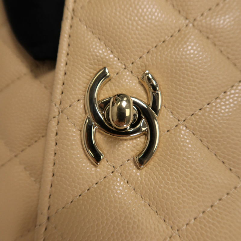 CHANEL 牛皮皮革Nano Coco Handle鏈帶手挽肩背兩用袋-6