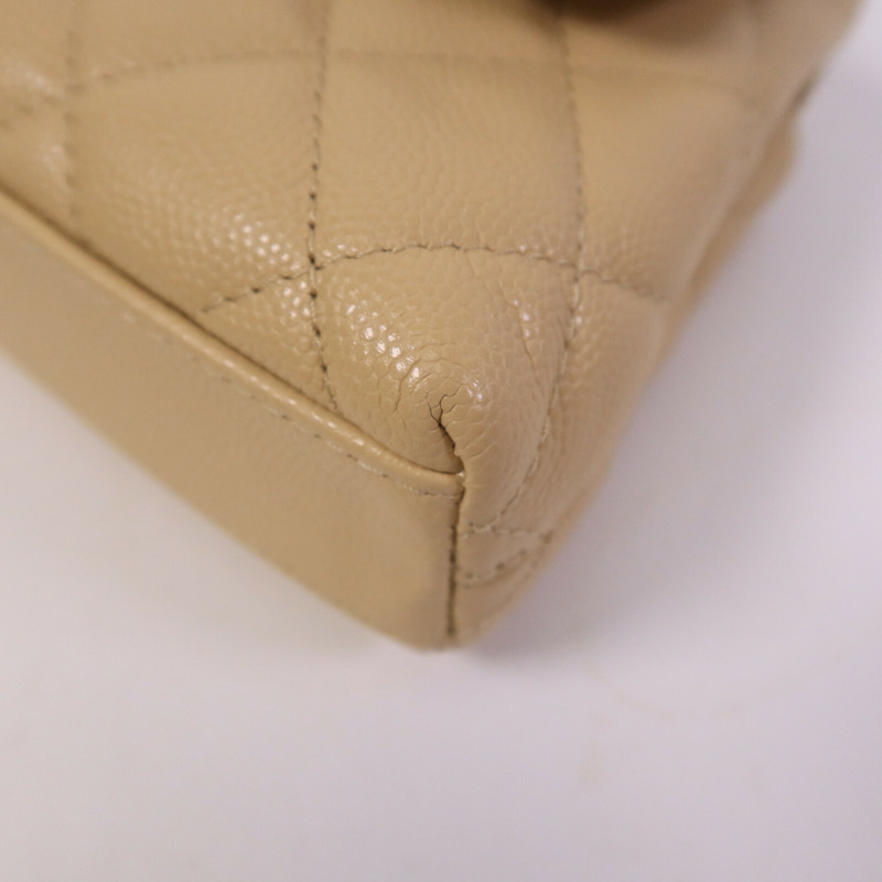 CHANEL 牛皮皮革Nano Coco Handle鏈帶手挽肩背兩用袋-9