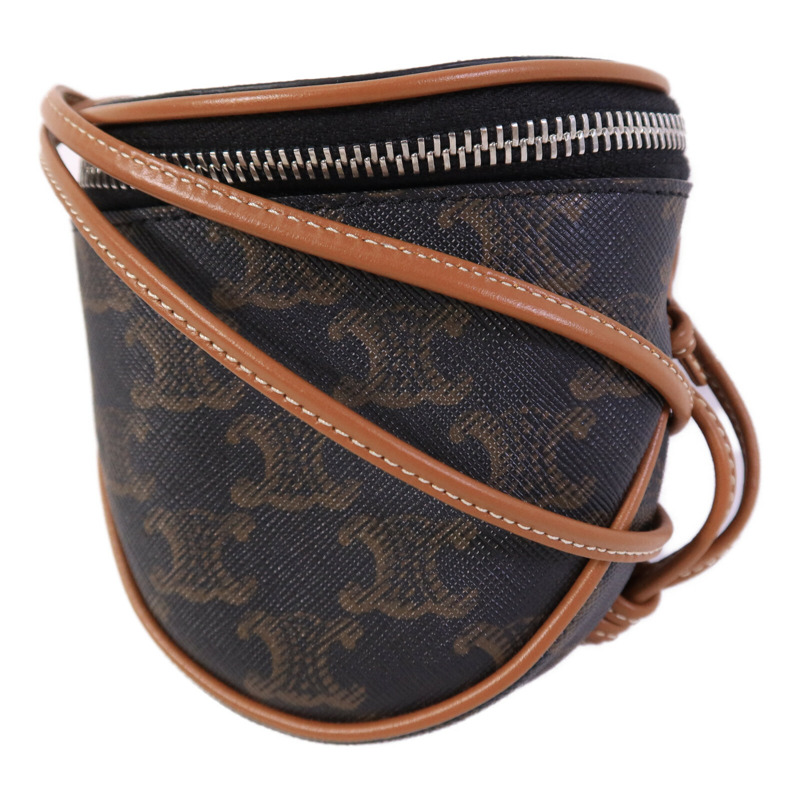 CELINE 塗層帆布Small Zipped Purse肩背袋-2