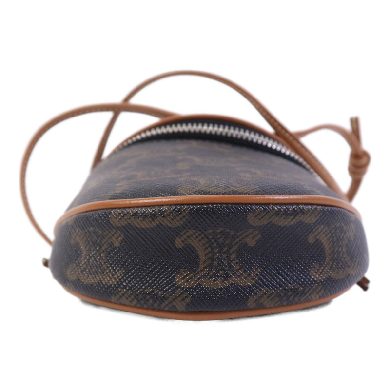 CELINE 塗層帆布Small Zipped Purse肩背袋-3