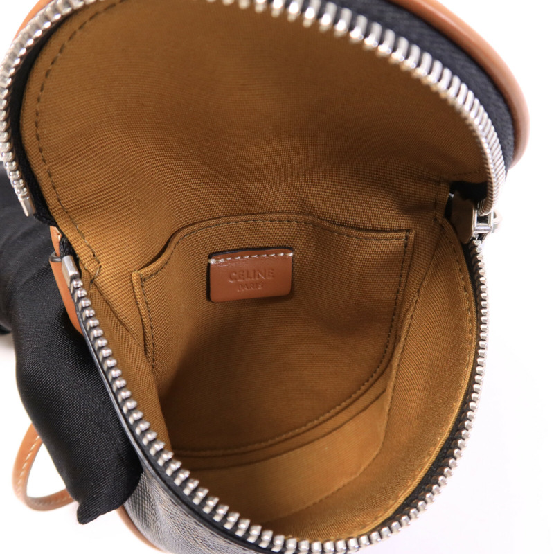 CELINE 塗層帆布Small Zipped Purse肩背袋-4